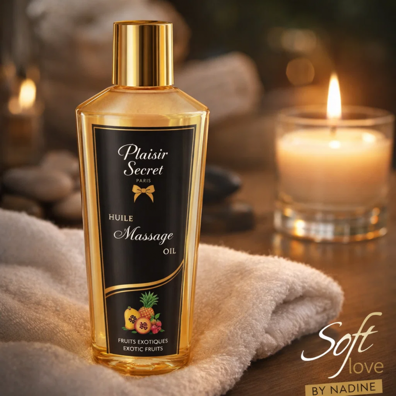 Huile de massage naturelle et végétale - 6 parfums sensuels