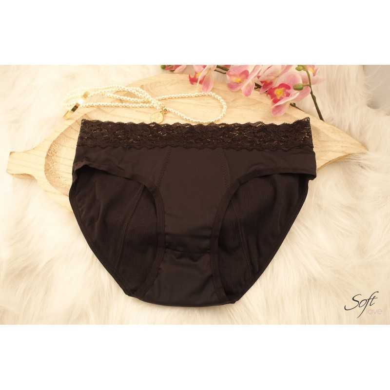 Culotte menstruelle avec dentelle