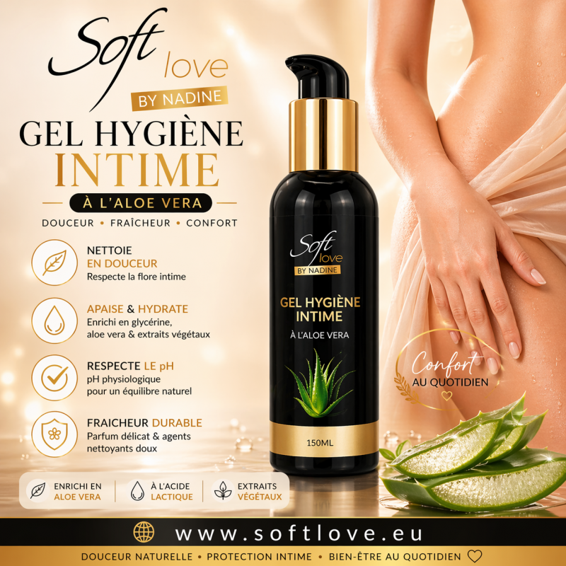 Gel hygiène intime Soft Love à l’Aloe Vera