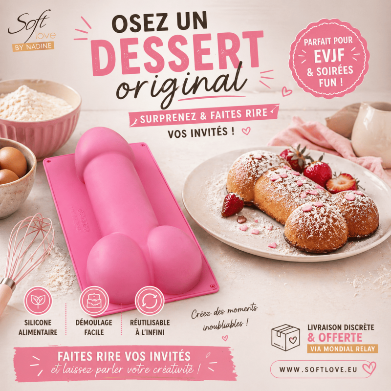 Moule à Gâteau Pénis - Humoristique et Créatif pour Fêtes