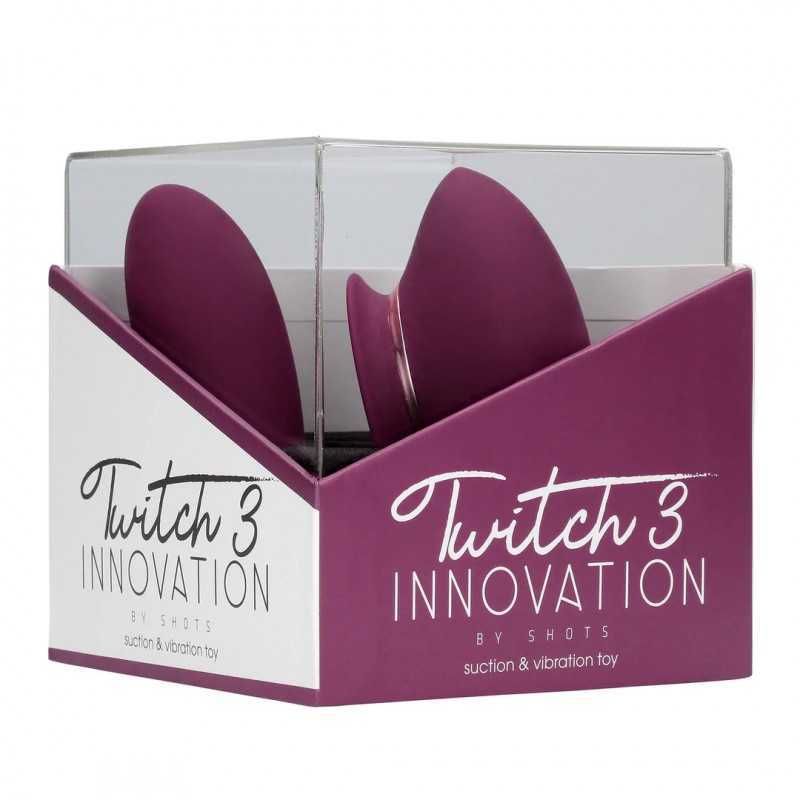Twitch 3 Vibromasseur Rechargeable avec Aspiration