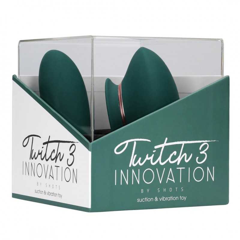 Twitch 3 Vibromasseur Rechargeable avec Aspiration
