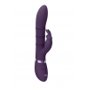Sora : vibromasseur rabbit point G avec anneaux stimulants motorisés