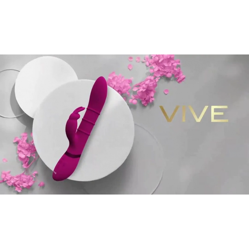 Sora : vibromasseur rabbit point G avec anneaux stimulants motorisés