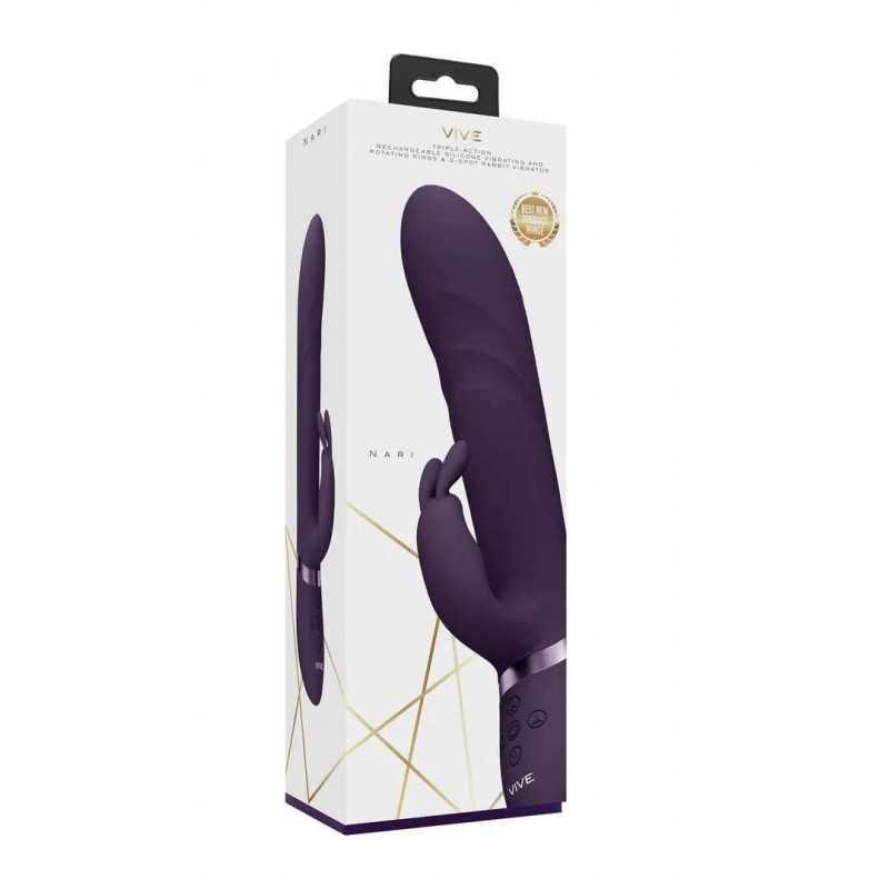 Nari Vibromasseur Rabbit à Billes Rotatives Rechargeable