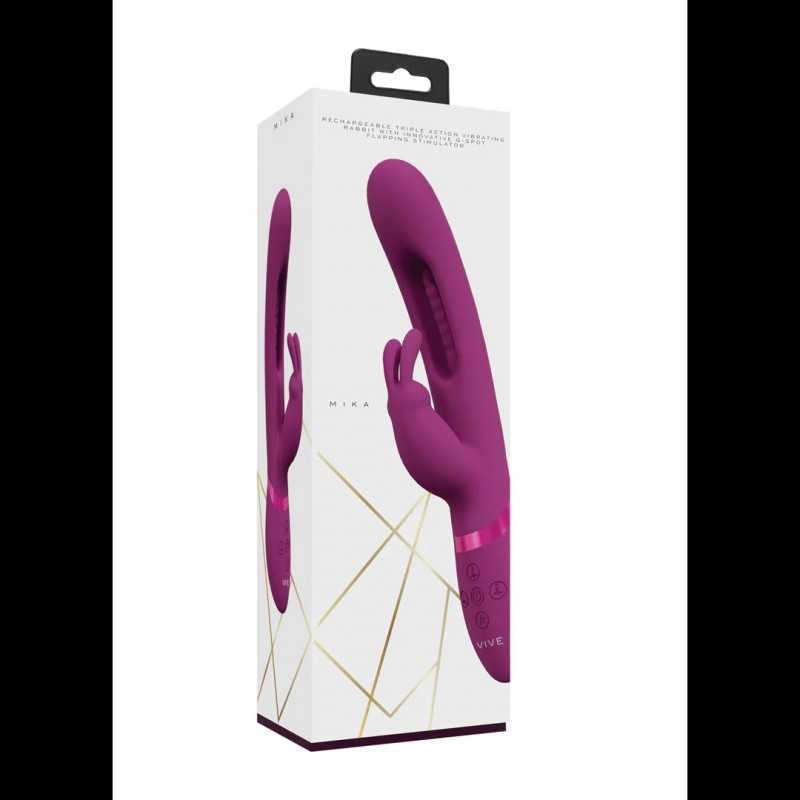 Mika Vibromasseur Rabbit Triple Moteur Point G Battant