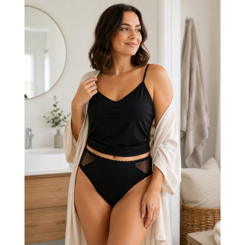 Culotte menstruelle en dentelle – Confort et Élégance