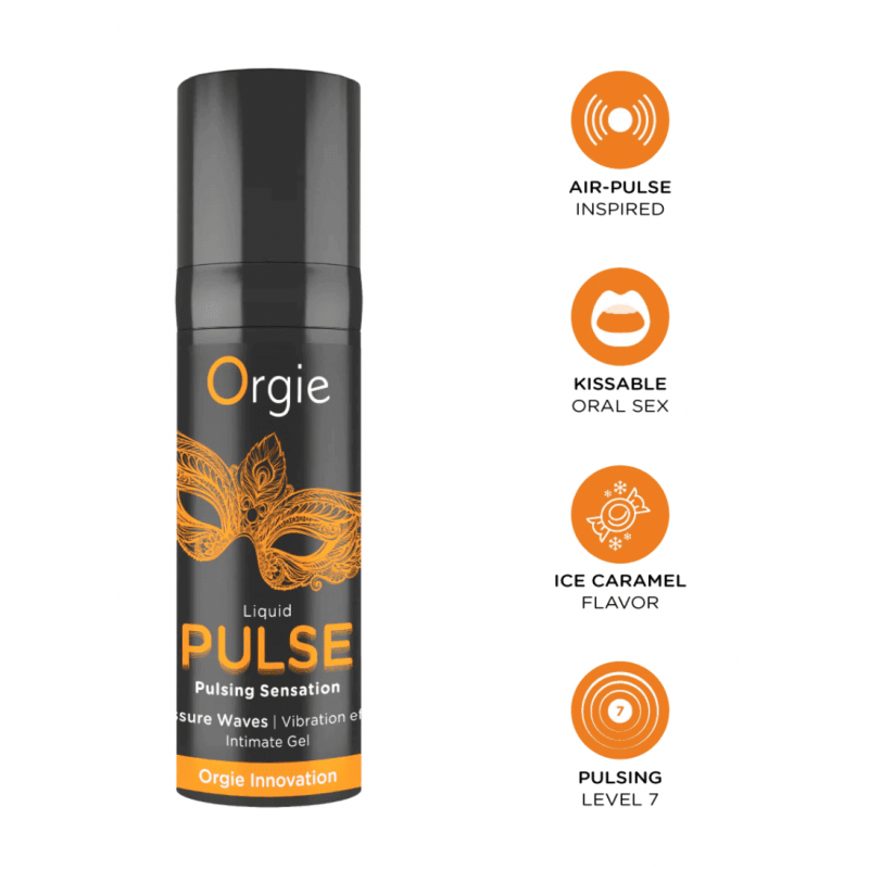 Liquid Pulse Gel Stimulant Intime Ice Caramel à Pulsation