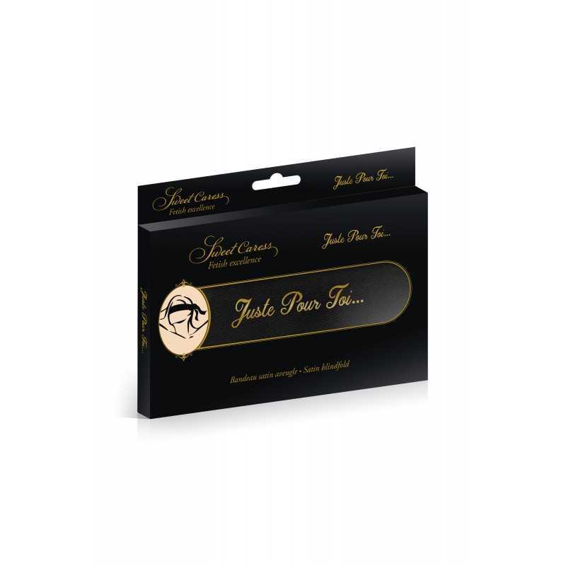 Bandeau Masque pour les Yeux Satin Noir – Juste pour Toi