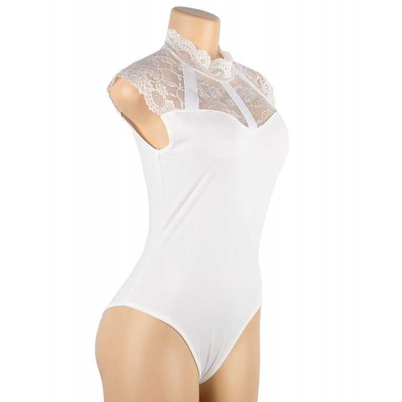 Body en dentelle élégant – Disponible en noir et blanc