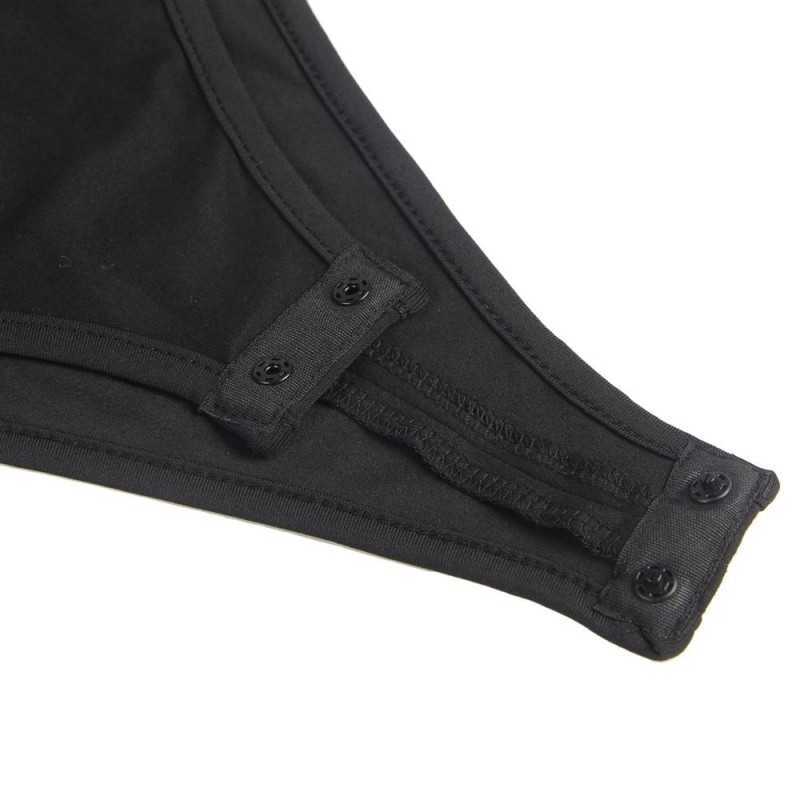 Body noir Chloé en dentelle avec manches longues élégantes