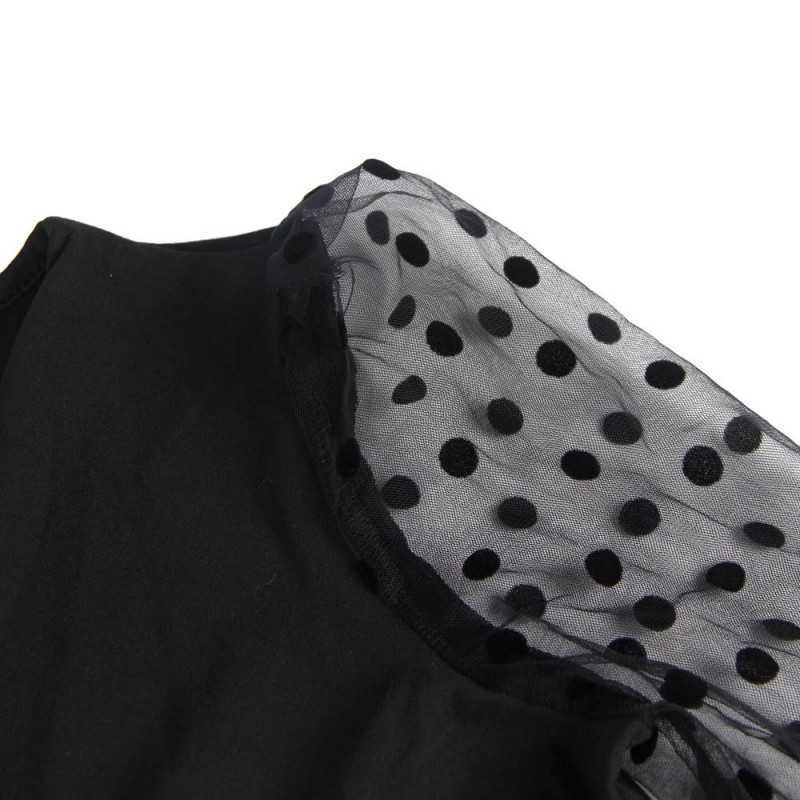 Body noir Chloé en dentelle avec manches longues élégantes