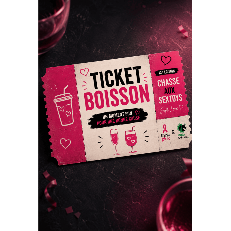 10 + 2 offerts - Tickets boissons Chasse aux Sextoys 2026