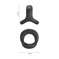 Elliott – Double cockring vibrant rechargeable 10 modes