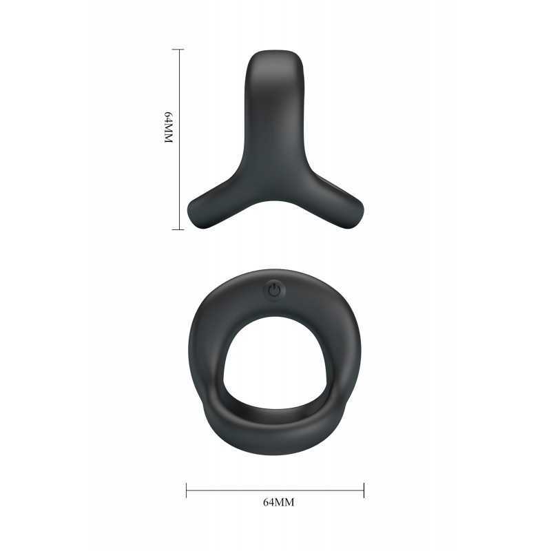 Elliott – Double cockring vibrant rechargeable 10 modes