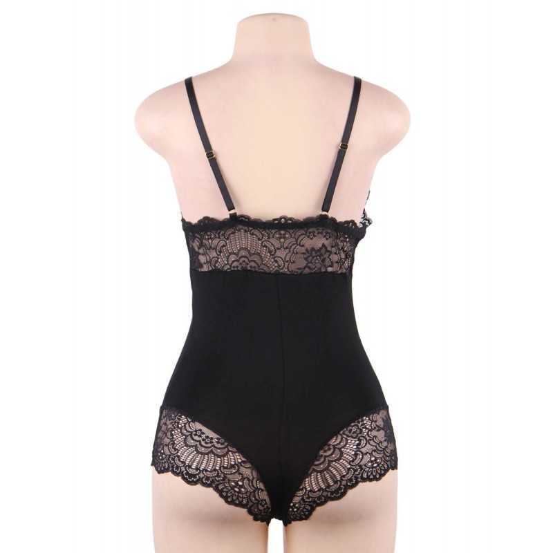 Body Marine en dentelle noir ou bleu, chic et élégant