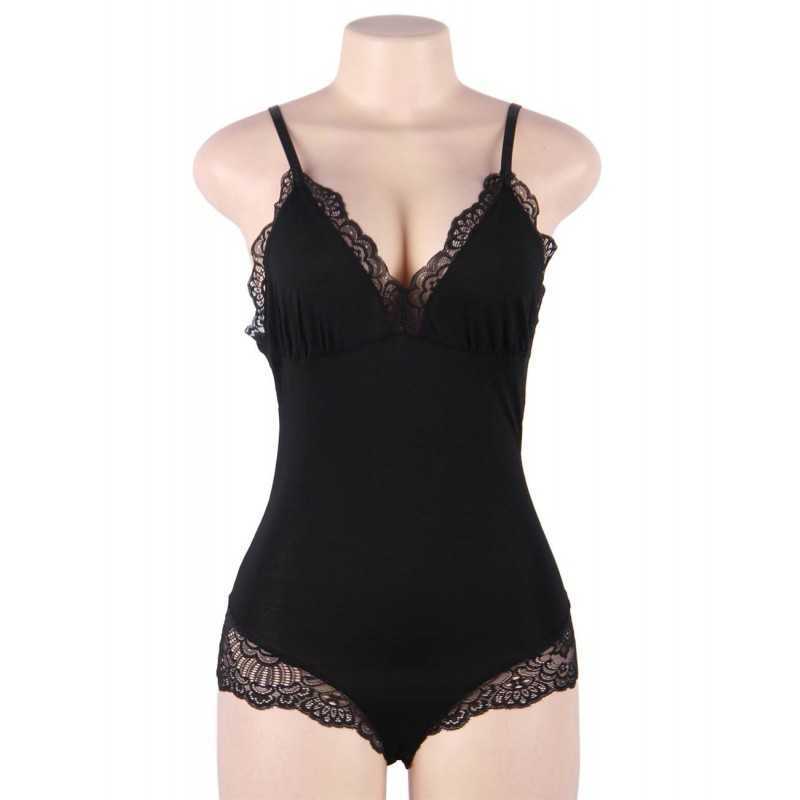 Body Marine en dentelle noir ou bleu, chic et élégant
