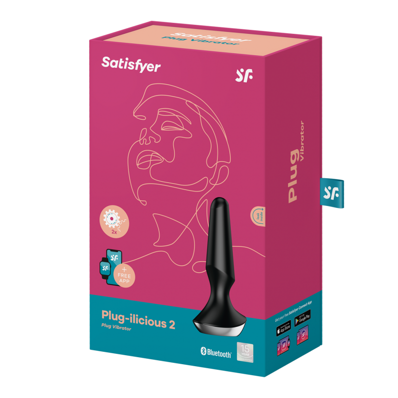 Satisfyer Plug-ilicious 2 - Plug Anal Connecté et Ergonomique