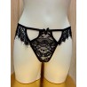 Culotte Sexy Valy - Dentelle Noire Élégante et Sensuelle
