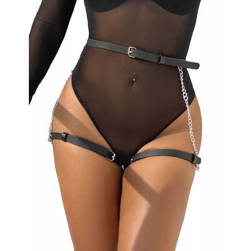 Ceinture Sexy avec Chaînes – Élégance et Séduction Inégalées