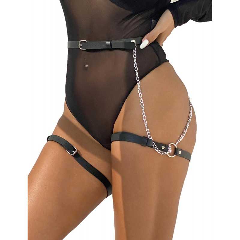Ceinture Sexy avec Chaînes – Élégance et Séduction Inégalées