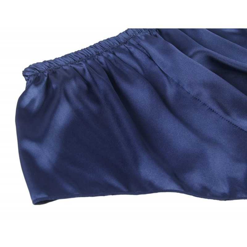 Pyjama 2 pièces Sandrine en satin et dentelle – Élégance et confort