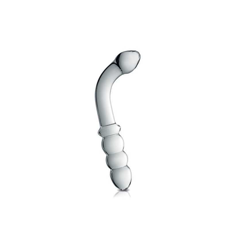 Dildo en verre incassable translucide nr8