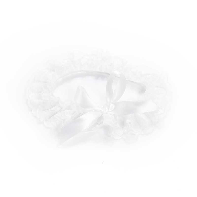 Jarretière Blanche Dentelle – Élégance et Confort Raffinés