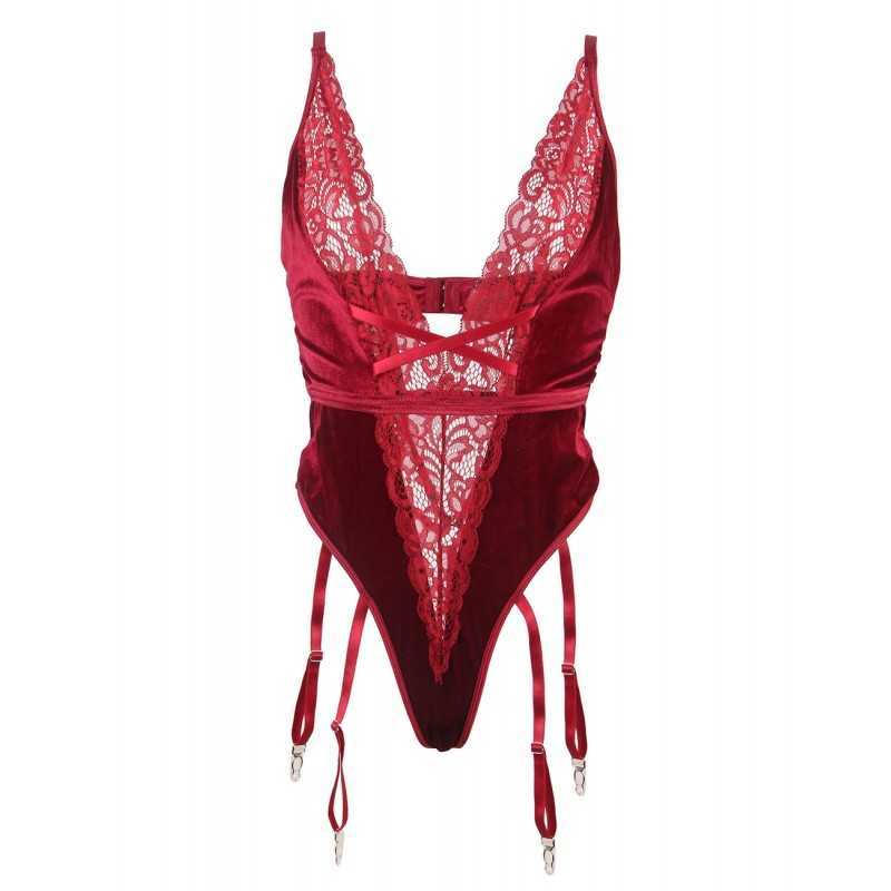 Body porte-jarretelles Valéria - Élégance Sensuelle
