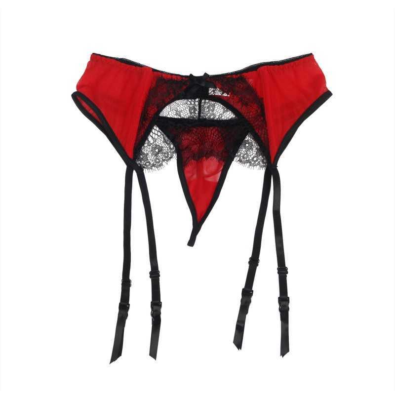 Porte-jarretelles Lori Noir ou Rouge – Élégance en Dentelle