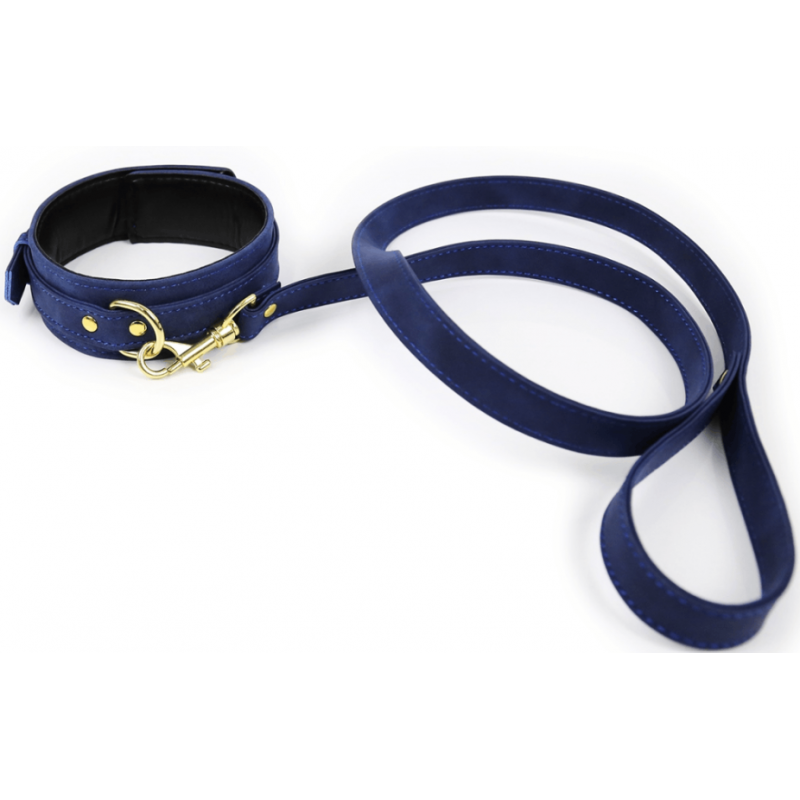 Collier doré Premium avec laisse - Élégance et sensualité