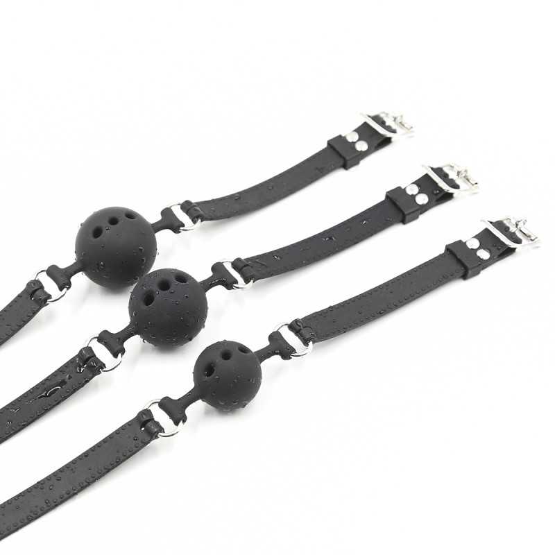 Bâillon silicone percé - Confort et respiration facilitée