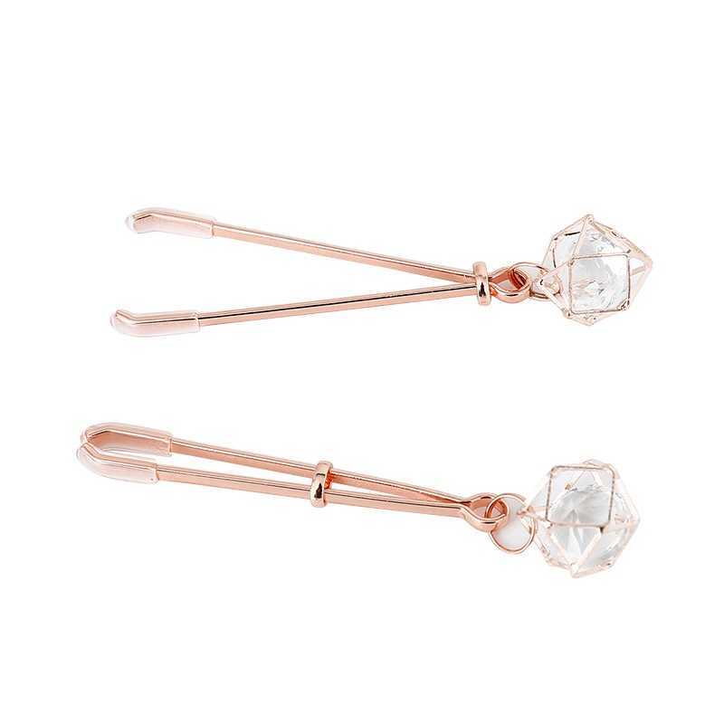Pinces à seins avec bijoux – Élégance et plaisir ajustables