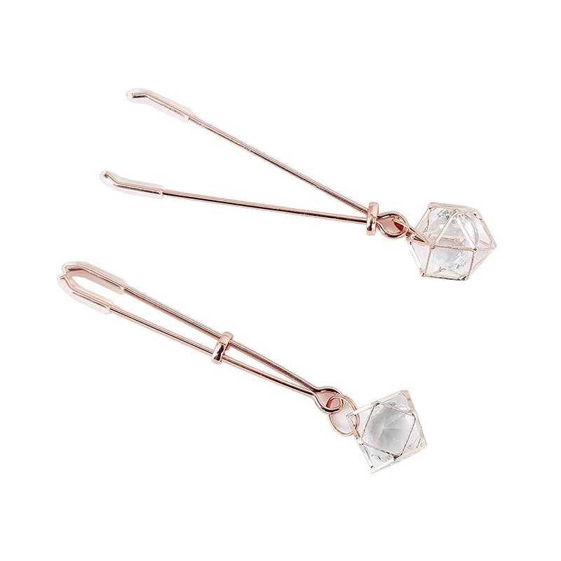 Pinces à seins avec bijoux – Élégance et plaisir ajustables