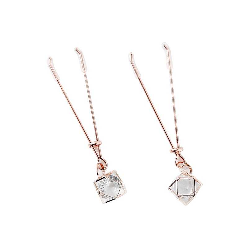 Pinces à seins avec bijoux – Élégance et plaisir ajustables