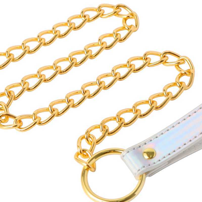 Collier Summer Time - Design holographique et chaîne dorée