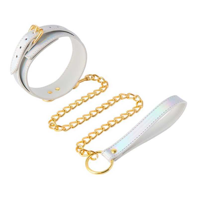 Collier Summer Time - Design holographique et chaîne dorée