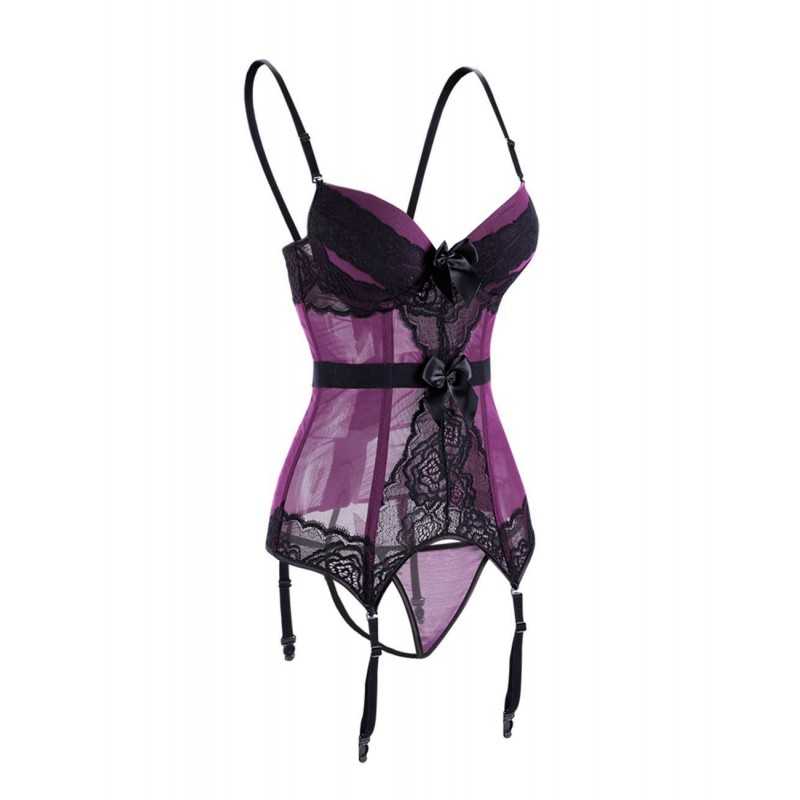 Corset Sabine Noir ou Mauve