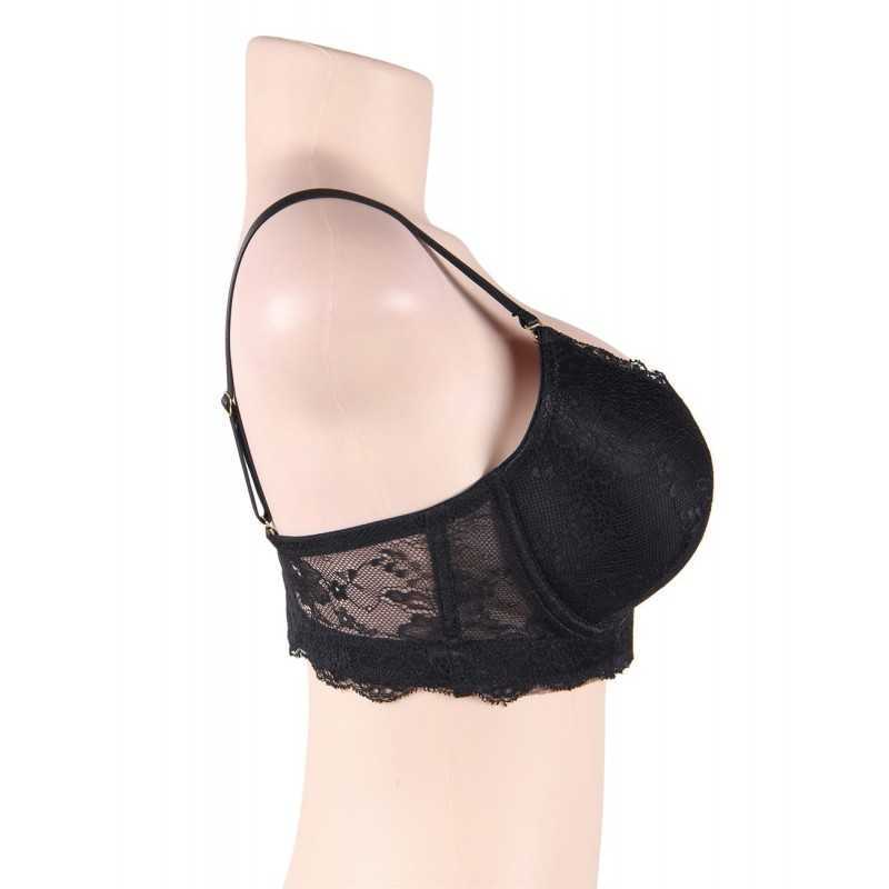 Soutien-gorge confortable en dentelle de haute qualité Noir, Bordeau ou Blanc
