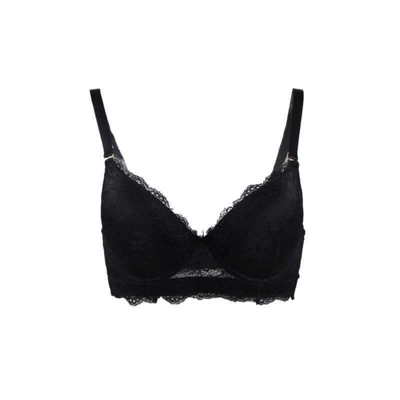 Soutien-gorge confortable en dentelle de haute qualité Noir, Bordeau ou Blanc