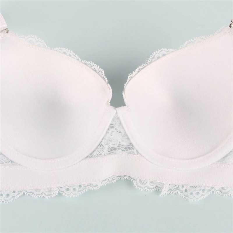 Soutien-gorge confortable en dentelle de haute qualité Noir, Bordeau ou Blanc